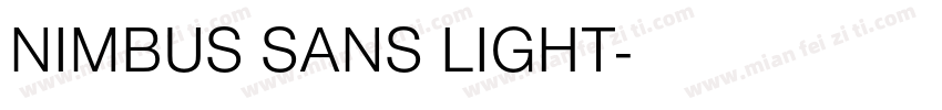 NIMBUS SANS LIGHT字体转换